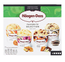 Морозиво Haagen Dazs Улюблена колекція мультипак 0,38 л mini slide 1