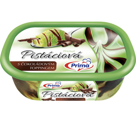 Морозиво Prima з ароматом фісташки та какао топінгом 0,9 л slide 1