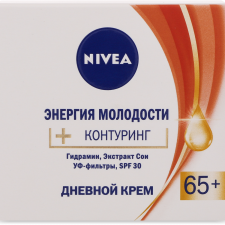Крем для обличчя Nivea Енергія молодості + контурінг 65+ денний, з екстрактом сої та гідраміном та SPF 30, 50 мл mini slide 1
