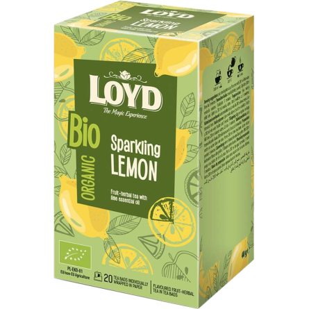 Чай Loyd фруктово-травяной Игристый лимон 20х2 г
