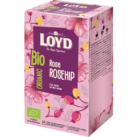 Чай Loyd фруктово-травяной Розовый шиповник 20х2г