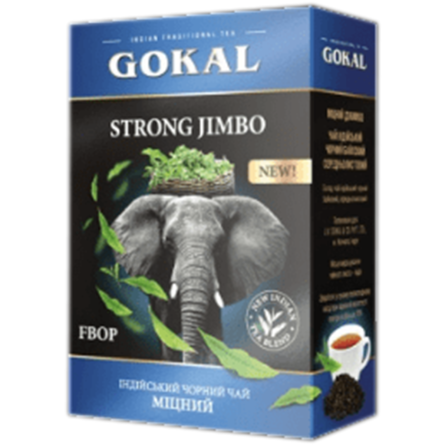Чай Gokal Strong Jimbo чорний байховий середньолистовий 85 г slide 1