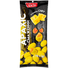 Арахис Varto жареный в хрустящей корочке со вкусом сыра 70 г mini slide 1