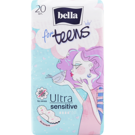 Прокладки Bella For Teens Ultra Sensitive гигиенические 20 шт slide 1