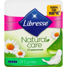 Прокладки гігієнічні Libresse Natural Care Super 9 шт. mini slide 1