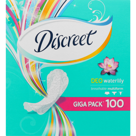 Прокладки щоденні Discreet Deo Waterlily Plus 100 шт.