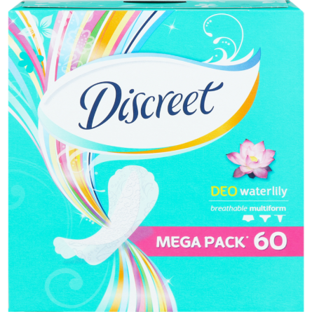 Прокладки ежедневные Discreet Deo Waterlily 60 шт.