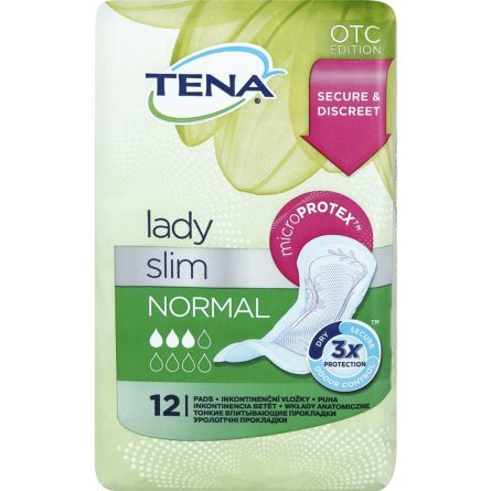 Прокладки урологические Tena Lady Slim Normal 12 шт.