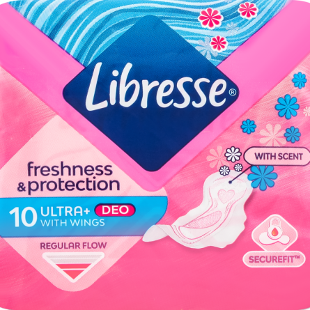 Прокладки гігієнічні Libresse Freshness Protection Ultra+ Deo 10 шт.