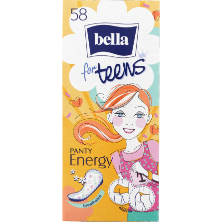 Прокладки щоденні Bella for Teens Panty Energy ароматизовані 58 шт.