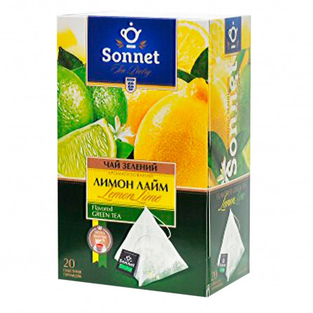 Чай зелений Sonnet Tea Poetry лимон і лайм 20шт 2г