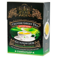 Чай зелений Sun Gardens Gunpowder крупнолистовий 100г mini slide 1