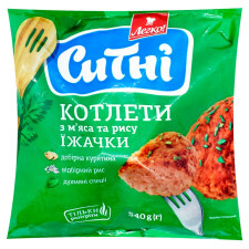 Котлети Легко! Cитні Їжачки з м’яса та рису замороженi 540г mini slide 1
