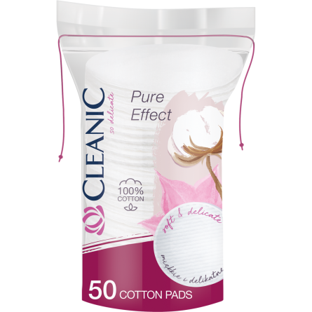 Диски ватные Cleanic Pure Effect 50 шт