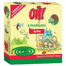 Спіраль від комах Active ОЙ! комарики 10 шт mini slide 1