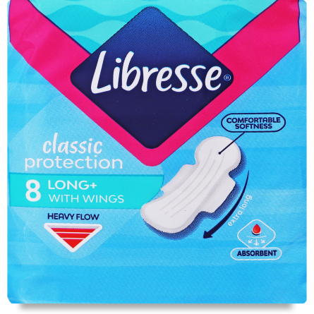 Прокладки гигиенические Libresse Classic Protection Long + 8 шт.