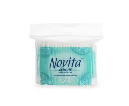 Ватные палочки Novita Delicate косметические 200 шт.