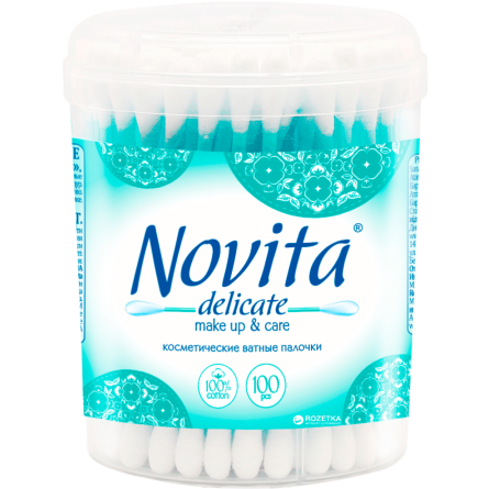 Ватні палички Novita Delicate косметичні 100 шт.