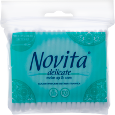 Палички ватні Novita Delicate косметичні 100 шт. mini slide 1
