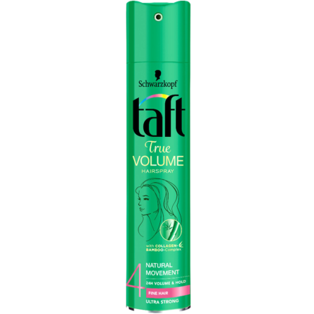 Лак для волос Taft Volume Объем Сильная фиксация 250 мл