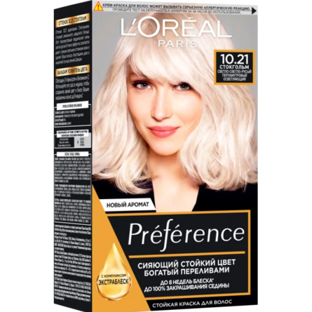 Крем-фарба для волосся L'Oreal Paris Preference 10.21 стокгольм slide 1