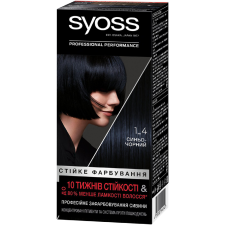 Стойкая крем-краска для волос Syoss 1-4 сине-чорный mini slide 1