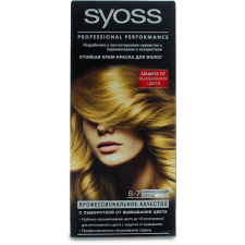 Стойкая крем-краска для волос Syoss 8-7 карамельный блонд mini slide 1