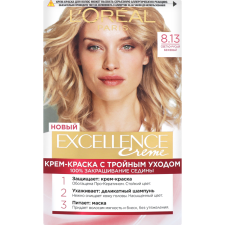 Крем-фарба для волосся L'Oreal Paris Excellence Creme 8.13 Світло-русявий бежевий mini slide 1