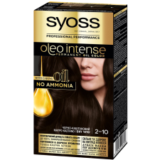 Фарба для волосся Syoss Oleo Intense 2-10 Чорно-каштановий mini slide 1