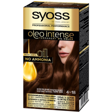 Фарба для волосся Syoss Oleo Intense 4-18 Шоколадно-каштановий mini slide 1