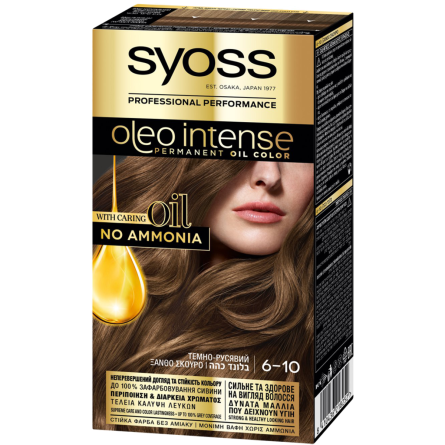 Краска для волос Syoss Oleo Intense Темно-русый №6-10