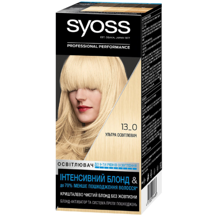 Осветлитель для волос Syoss Professinal Performance №13-0 Интенсивный блонд