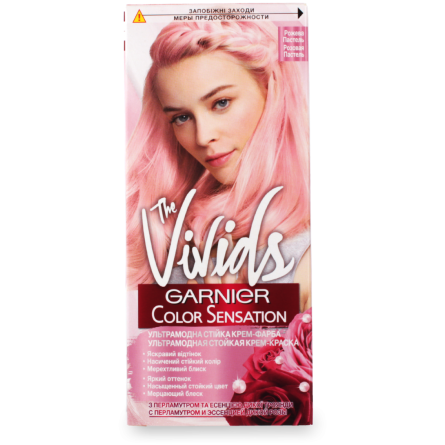 Краска для волос Garnier The Vivids Color Sensation Розовая Пастель 10.22 110 мл