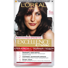 Фарба для волосся L'Oreal Paris Excellence Creme Каштановий 400 192 мл mini slide 1