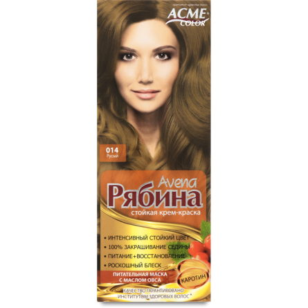Крем-фарба для волосся Acme Color Avena Рябіна Русявий №014 50 мл slide 1