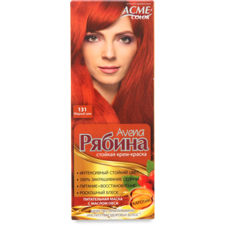 Крем-краска для волос Acme Color Avena Рябина Медный шик №131 50 мл