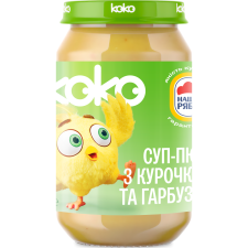 Суп-пюре Наша Ряба KoKo з курочкою та гарбузом для дітей від 6 місяців 190 г mini slide 1