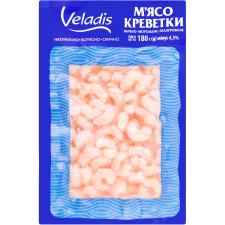 Креветки Veladis очищенные варено-мороженые 180 г mini slide 1