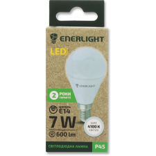 Лампа светодиодная Enerlight P45 7Вт 4100K E14 mini slide 1