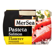 Паштет MerSea рыбный из лосося пастеризованный 160г mini slide 1