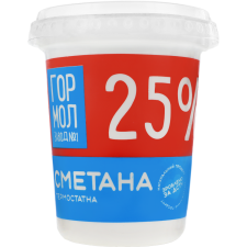 Сметана Гормолзавод термостатна 25% 400г mini slide 1