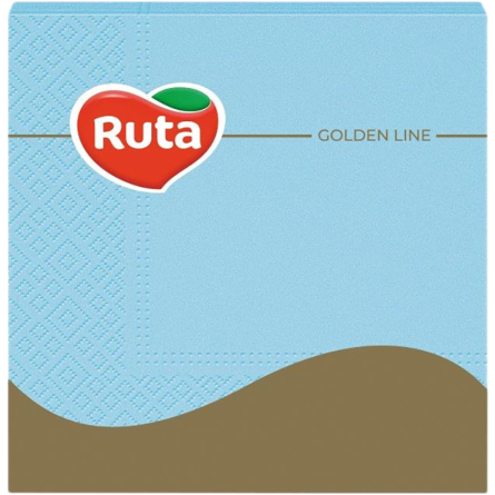 Серветки столові Ruta 3-х шарові блакитні 33х33, 20 шт