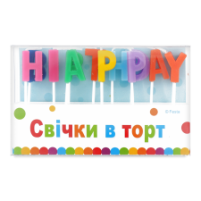 Свічки Party Favors Літери 13 шт mini slide 1