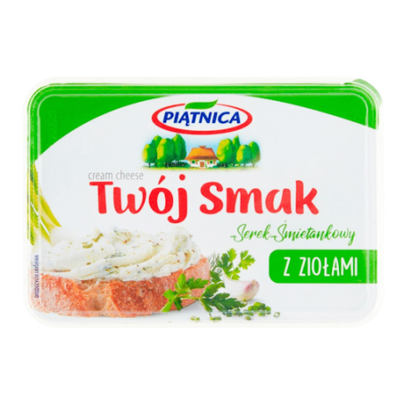 Сир Twoi Smak Piatnica вершковий із зеленню 60% 135 г