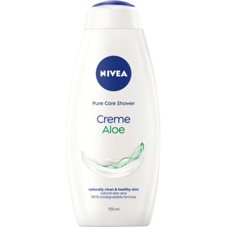 Гель для душу Nivea Creme Aloe Свіжість та турбота 750 мл slide 1