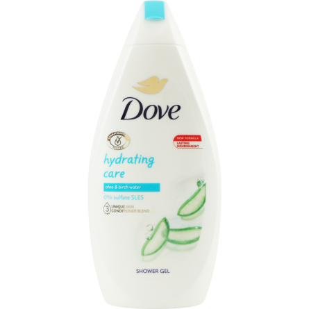 Крем-гель для душа Dove Aloe&Birch Water Hydrating Care 450мл