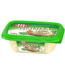 Сир Mlekovita Gouda з зеленню плавлений 60% 150 г mini slide 1