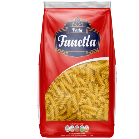 Макаронные изделия Pasta Fanetta Спирали, 400 г
