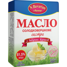 Масло N.Bavarian екстра cheese 81,5% 200г mini slide 1