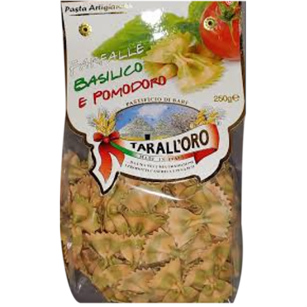 Макаронні вироби Tarall'oro Pasta Farfalle Tomato Basil, 250 г slide 1
